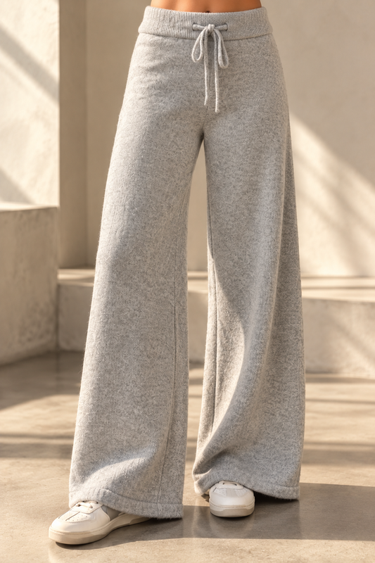 SOFT TOUCH WIDE LEG KNIT PANTS