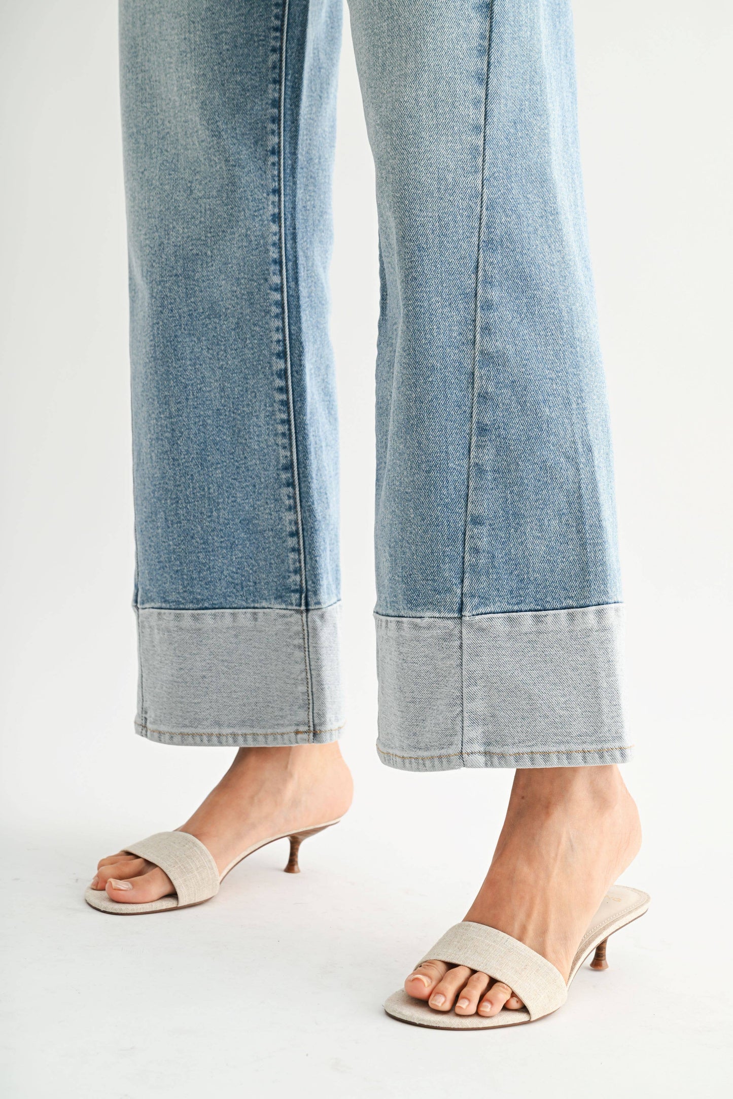 Two Toned Hem Jean