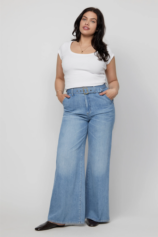 Wescott Wide Leg High Rise Belted 1990 Vintage