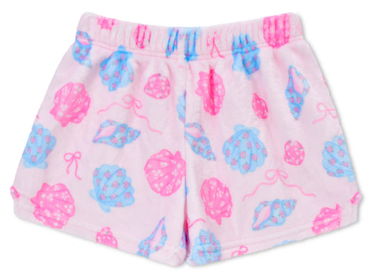 Seashells Plush Shorts (Youth Medium (10-12))