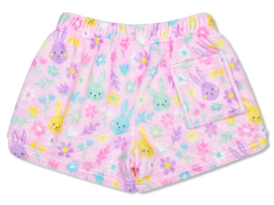 Bunny Bloom Plush Shorts (Medium (10-12))
