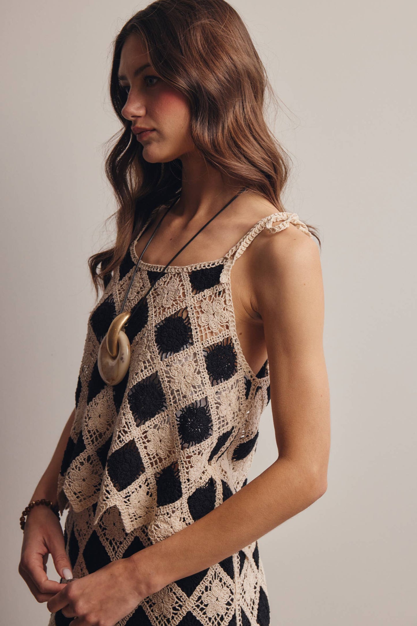 Crochet Diamond Tank Top