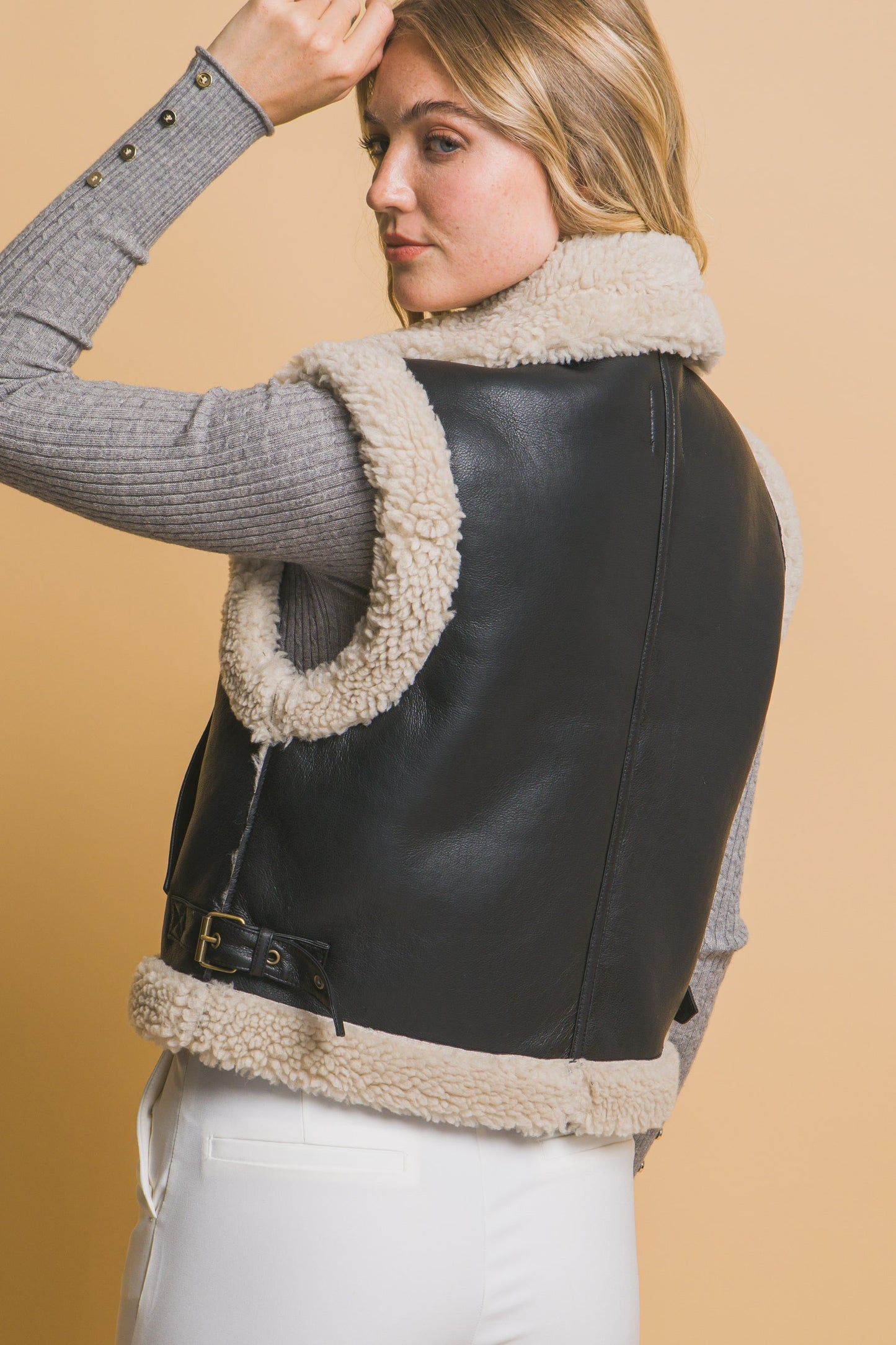 Faux Shearling Vest