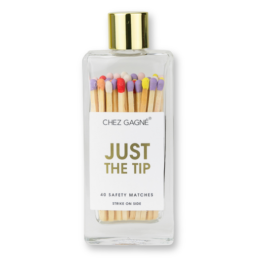 Just the Tip - Glass Bottle Safety Matches - Rainbow/Multi