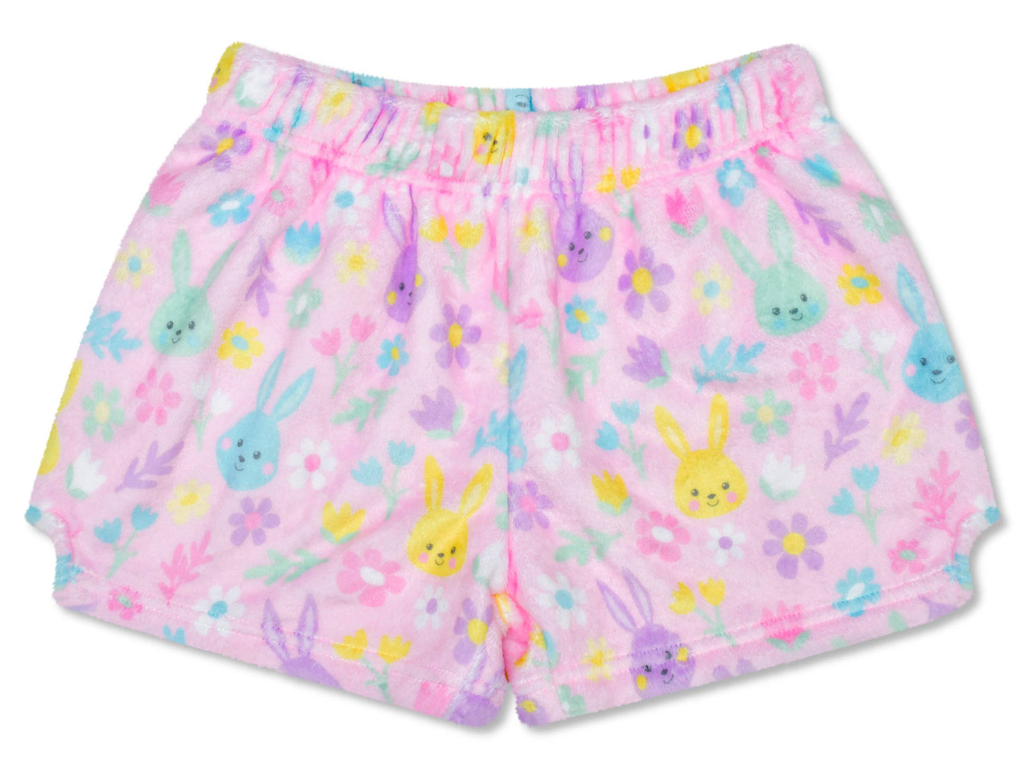 Bunny Bloom Plush Shorts (Small -(6-8))