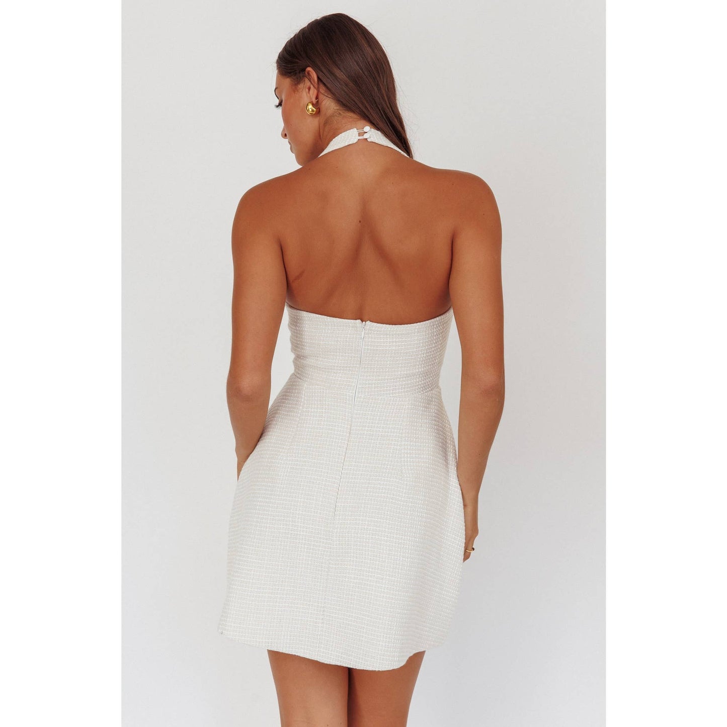 HALTER FLARE MINI DRESS / KA0226J08