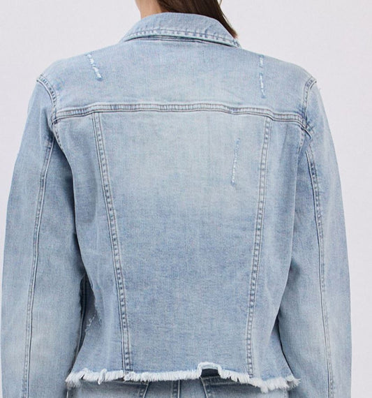 Raw Edge Denim Jacket