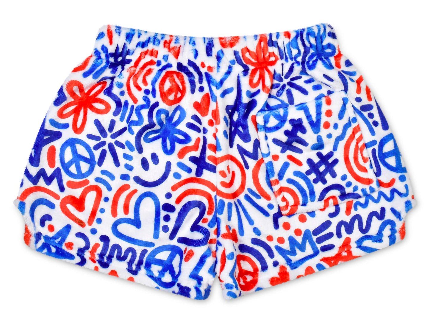 Corey Paige Red White & Blue Plush Pants (Youth M (10-12))