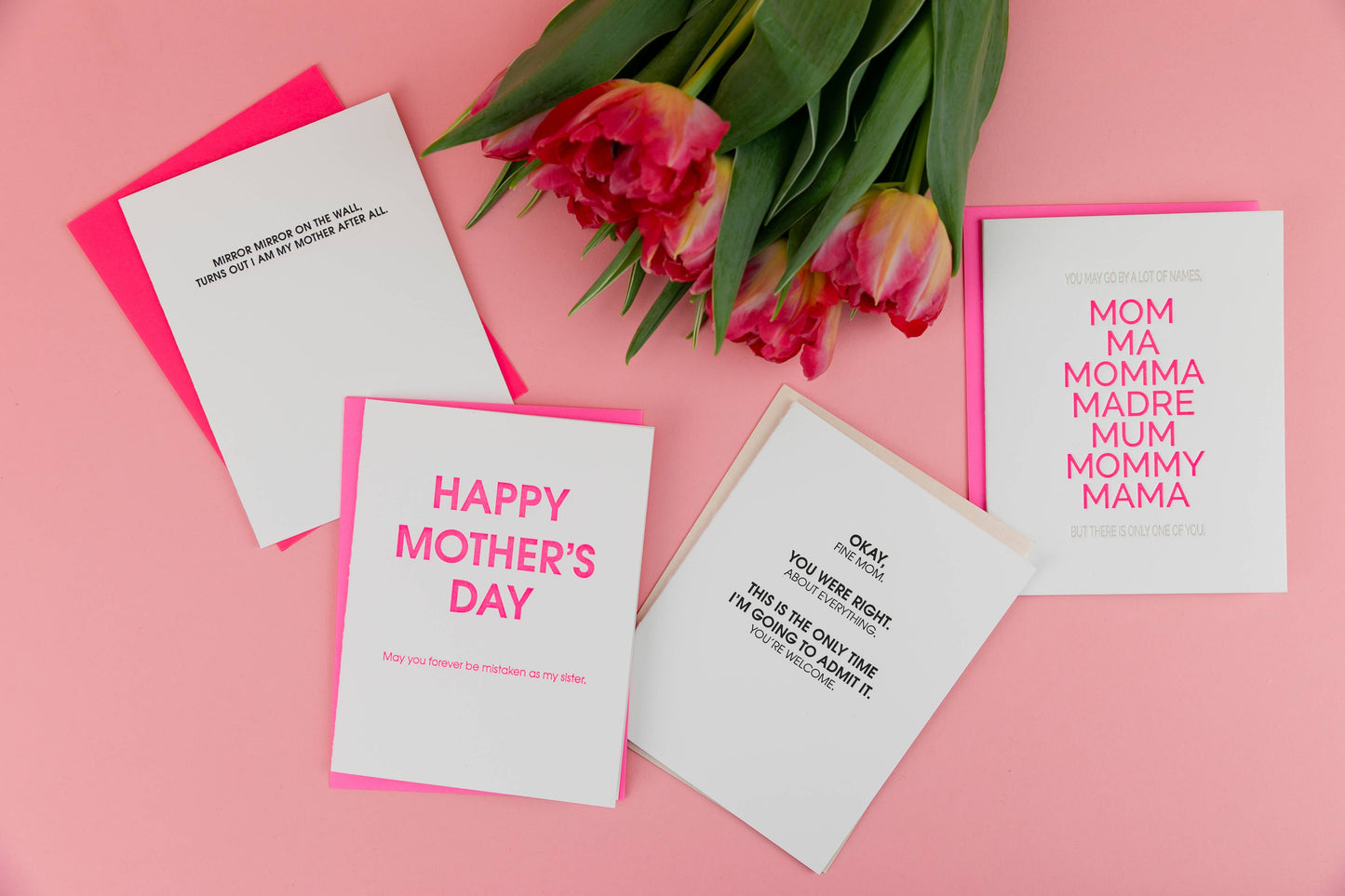Happy Mother's Day, Forever Mistaken As My Sister - Letterpress Card