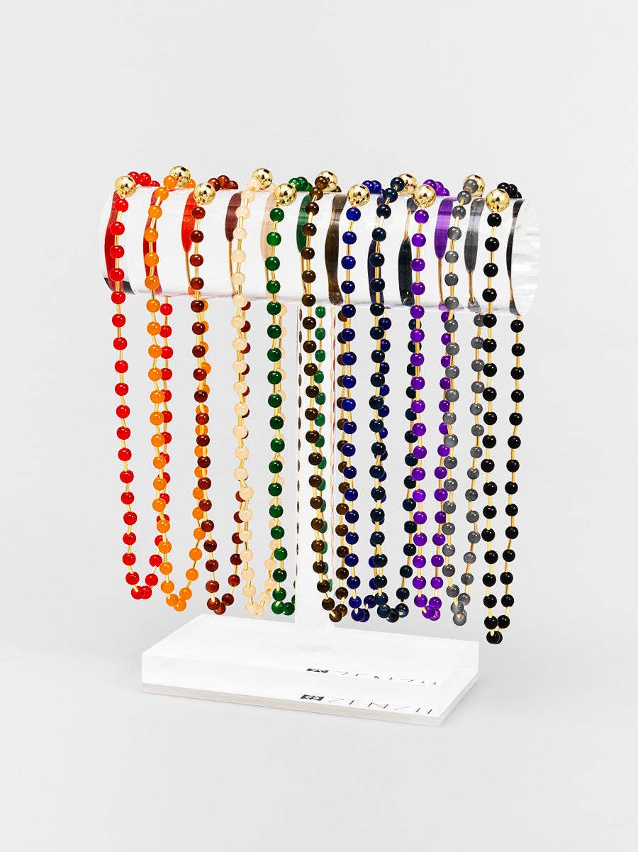 Glass Bead Magnet Short Necklace