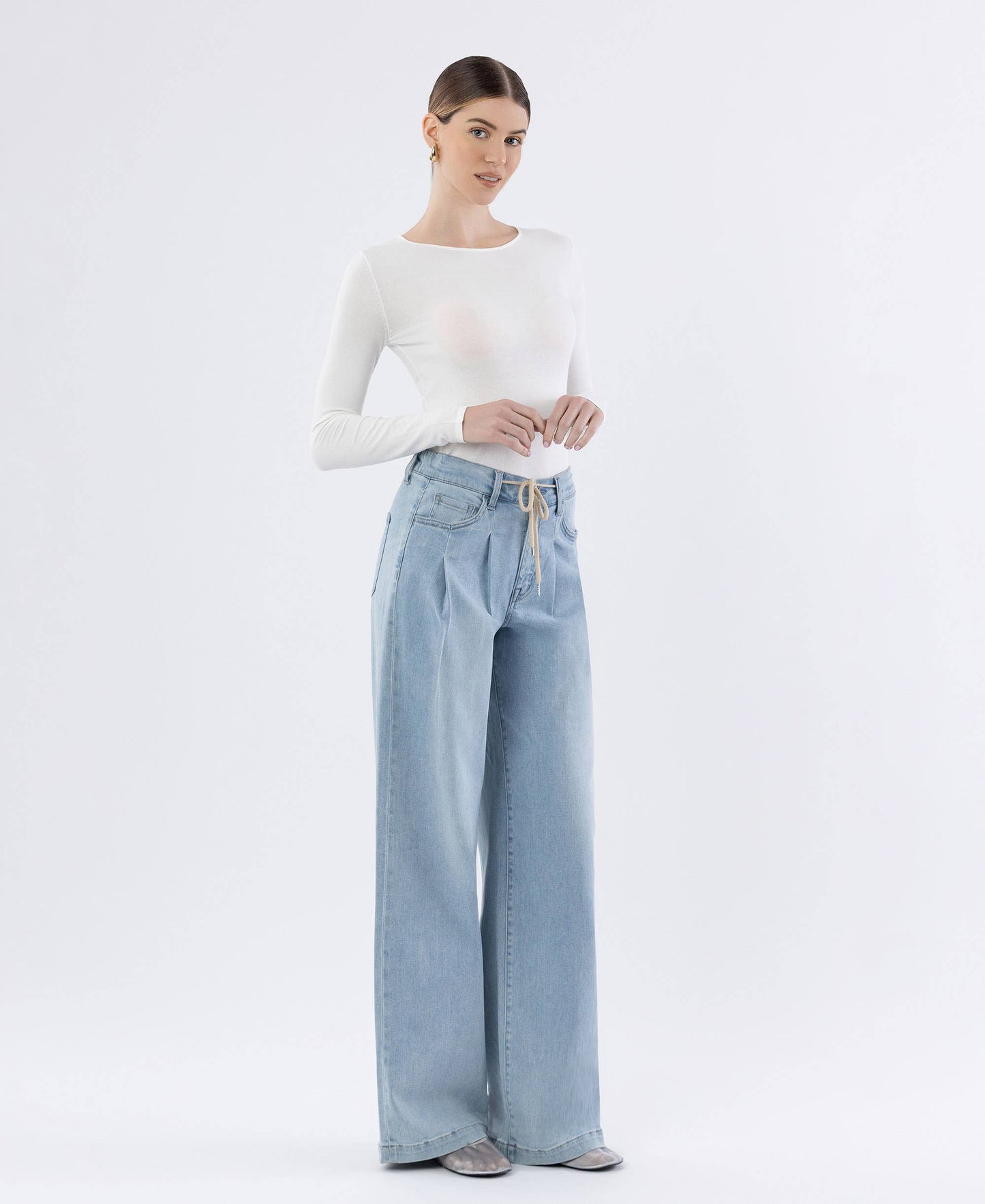 DRAWCORD ELASTIC WB WIDE LEG