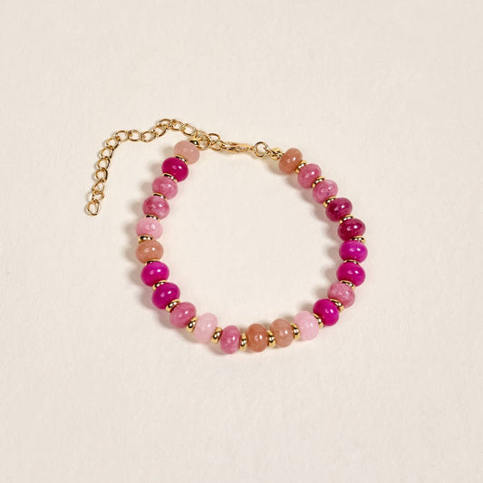 Stone Candy Bracelet–Pretty Pinks