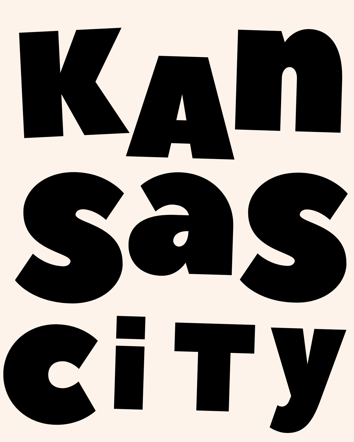 Kansas City B&W Print