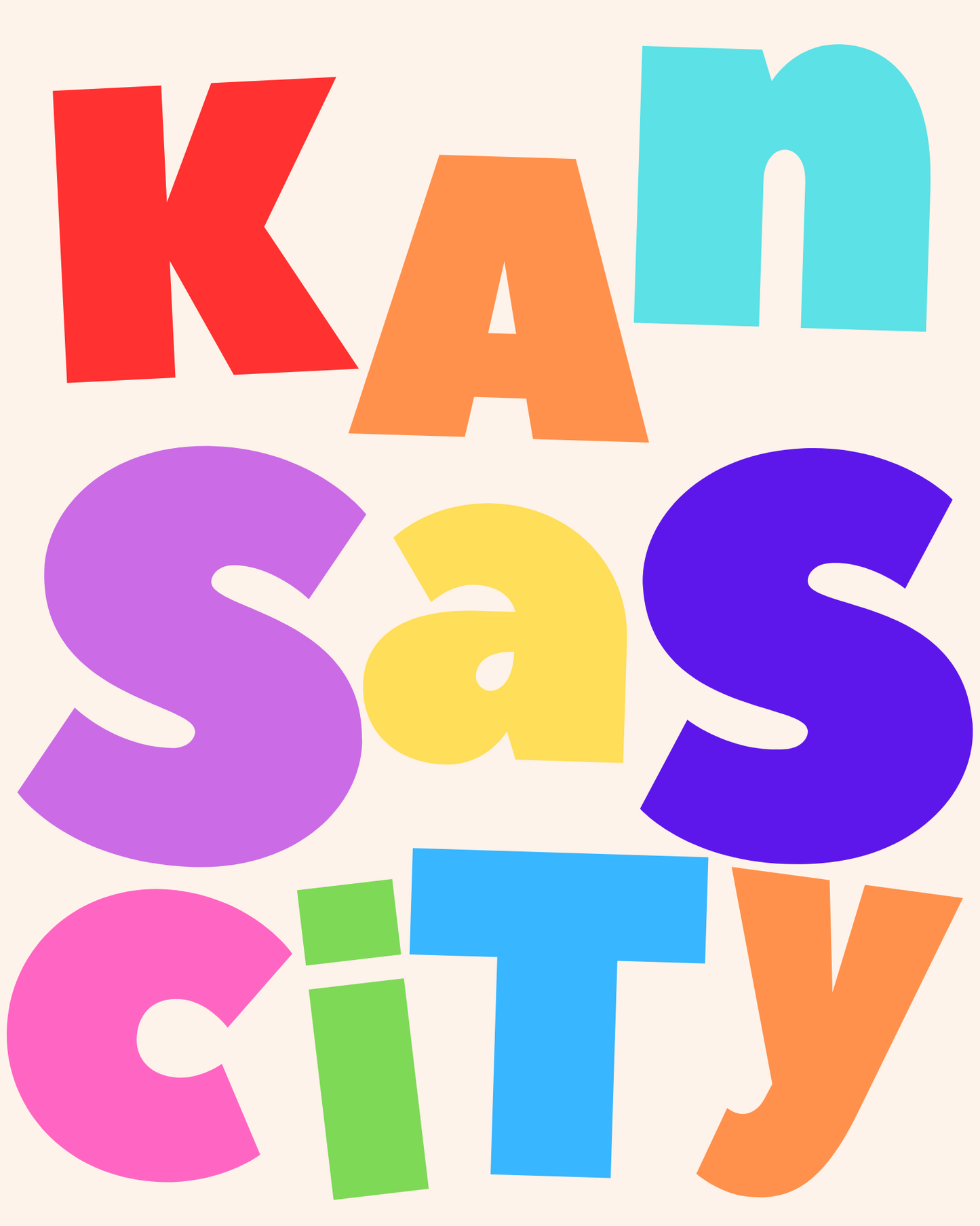 Kansas City Rainbow Print