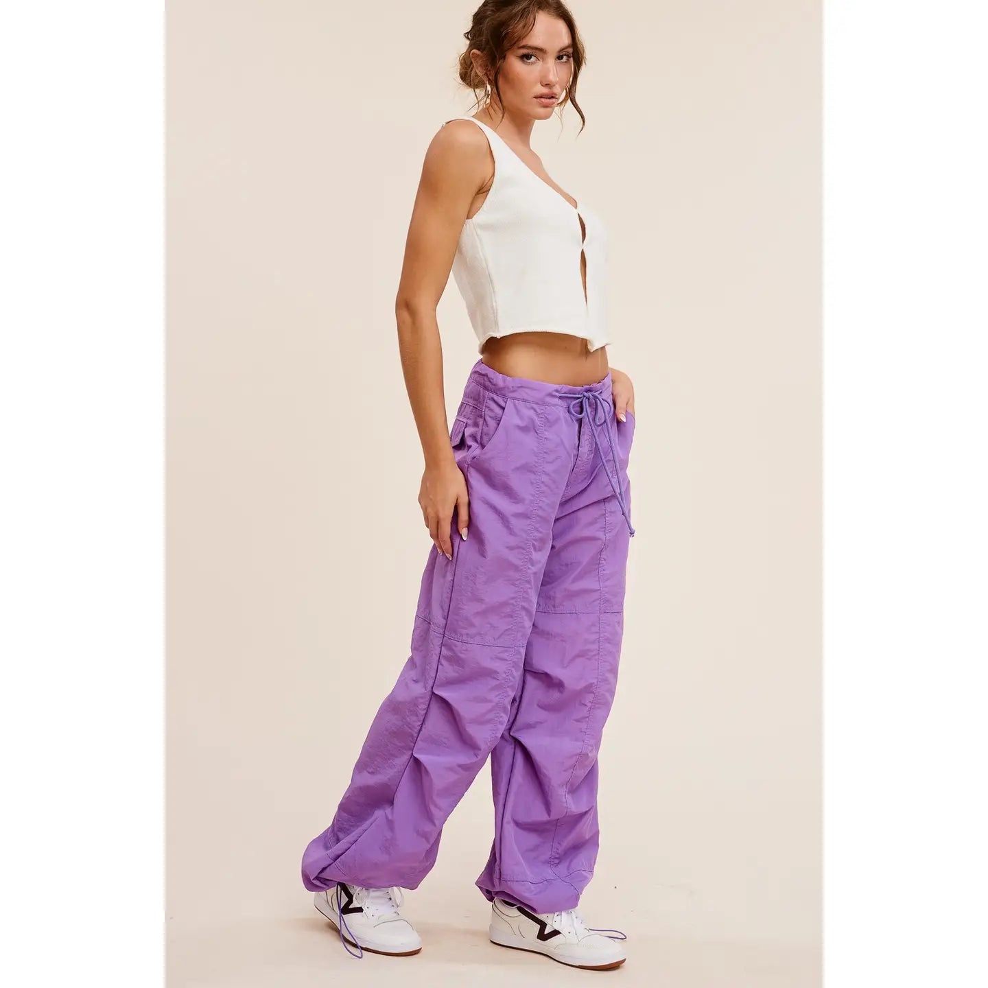 Purple cargo pants