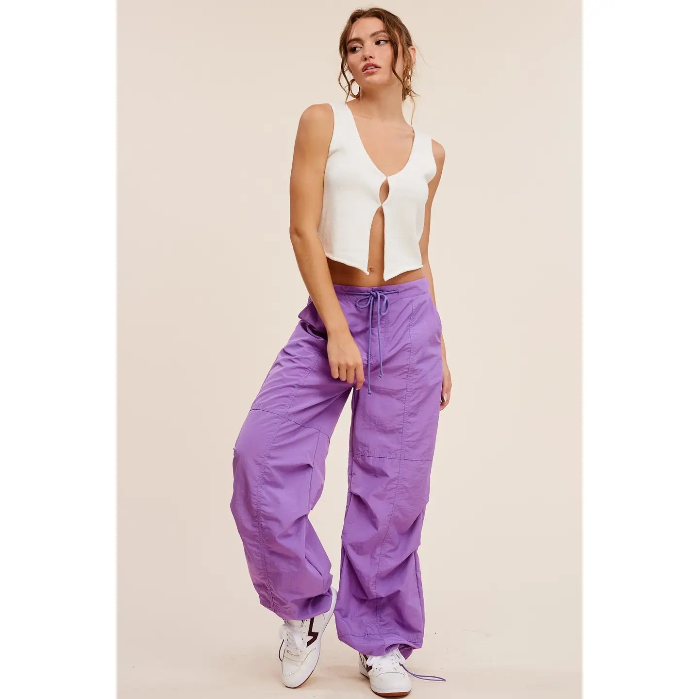 Purple cargo pants